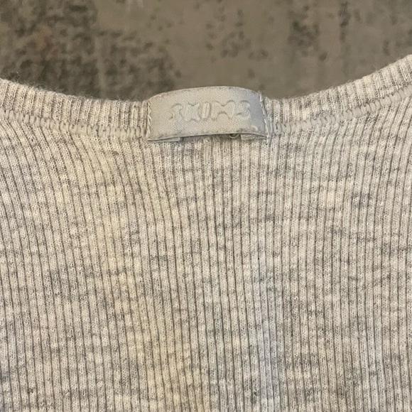 Gray Cotton Ribbed Tank - Picture 5 of 9